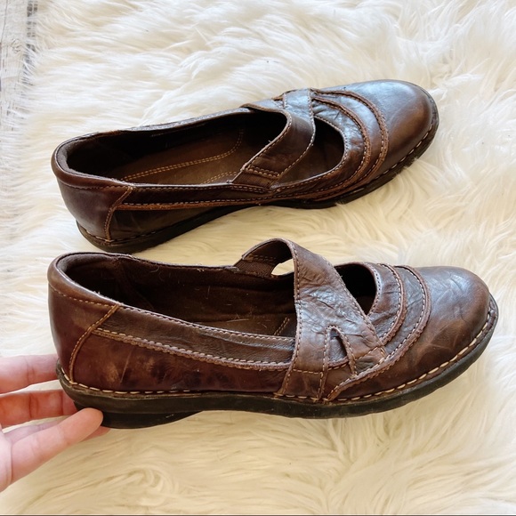 Clarks Shoes Clarks Bendables 39288 Brown Crinkle Leather